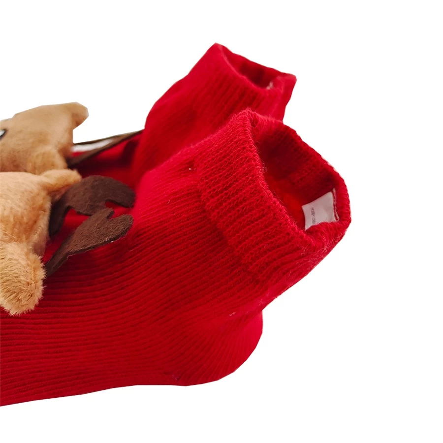 Baby Premier chaussettes de Noël, fabricants de chaussettes bébé, chaussettes de coton de bébé 3D personnalisées