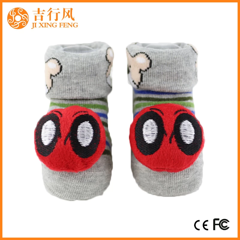 bébé chaussettes en tricot pantoufles fabricants en gros personnalisé chaussettes antidérapantes nouveau-né