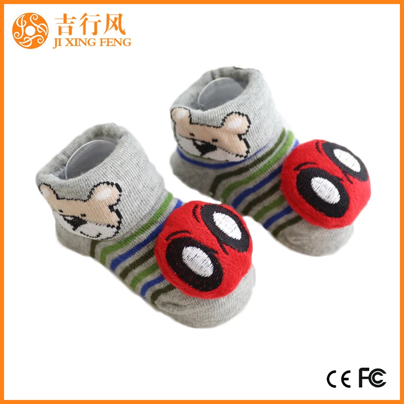 bébé chaussettes en tricot pantoufles fabricants en gros personnalisé chaussettes antidérapantes nouveau-né