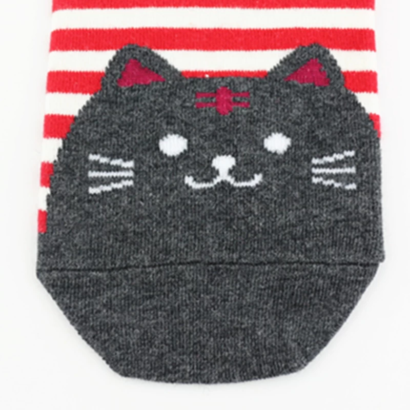 cotton socks manufacturer China,hot sale red stripe pattern knitting socks