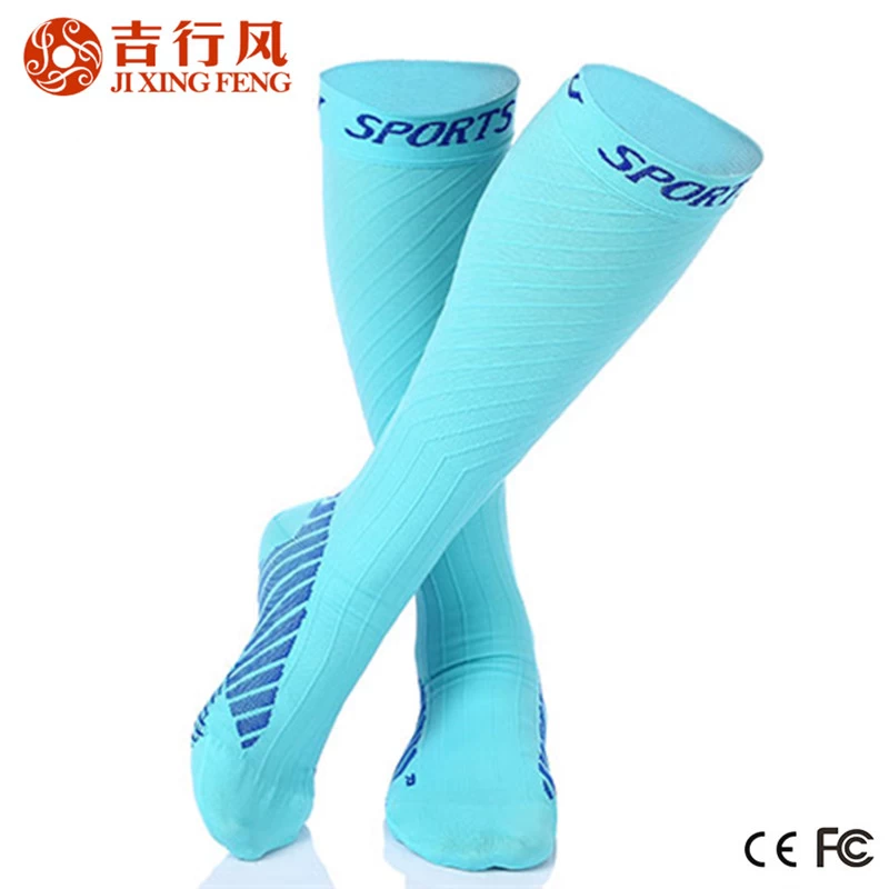 custom compression socks over the knee,suit for running,hiking,traveling and cycling