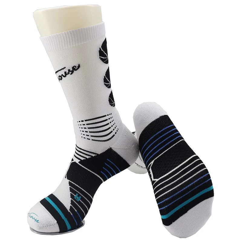 Benutzerdefinierte Logo Basketball-Socken Lieferanten, Basketball-Socke-Hersteller