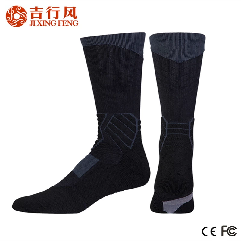 custom new design individualized fashion style 3D soft knee high basketball socks