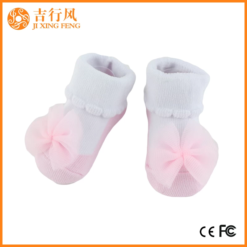 hochwertige süße Baby Socken Hersteller China benutzerdefinierte Neugeborenen Gummiboden Socken