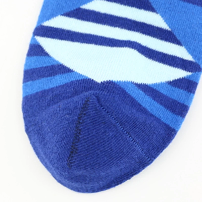 hot sale wholesale customized knee high long cotton stripe men socks