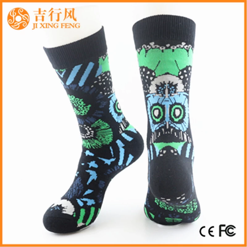 men cotton socks suppliers and manufacturers manufacture cartoon pattern knitted sport men socks