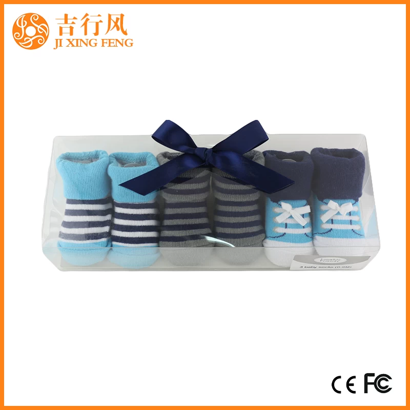 Neugeborenen Gummiboden Socken Hersteller Großhandel benutzerdefinierte Baby Ribstop Crew Socken