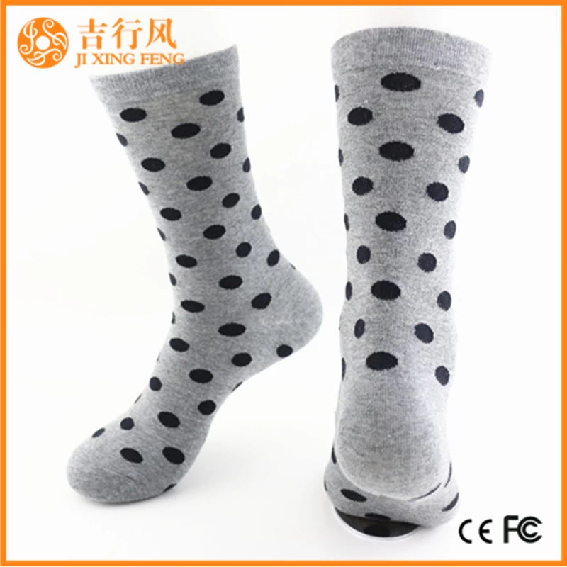 polka dot coton chaussettes usine en vrac en gros personnalisé mode femmes polka dot chaussettes Chine
