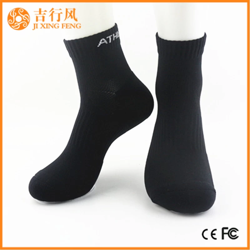 les chaussettes de course de sport fournissent des chaussettes de l'équipage en nylon de coton Chine
