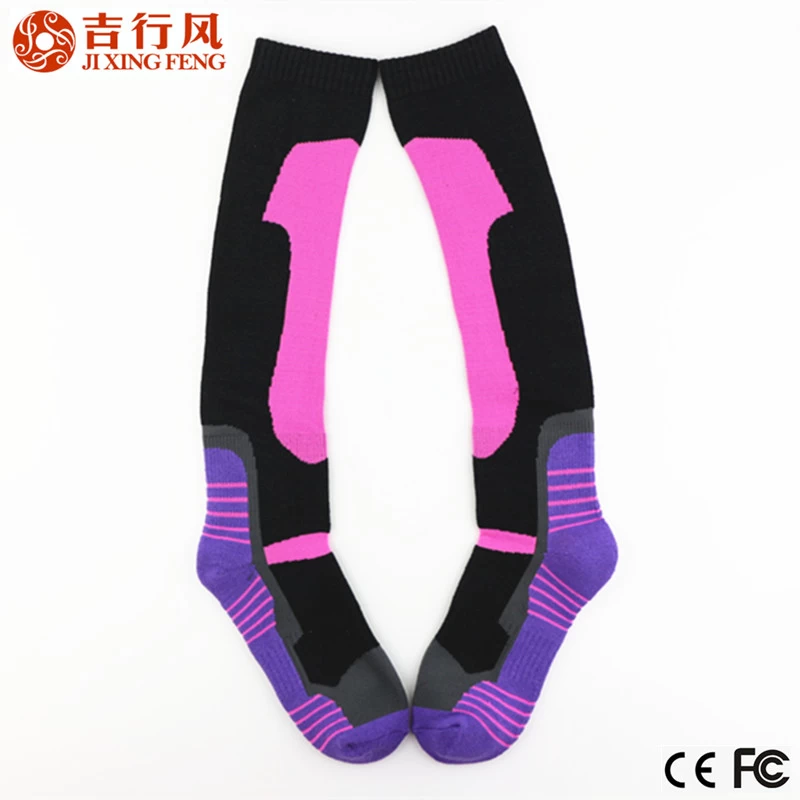 sports knee high compression socks for running,made of cotton