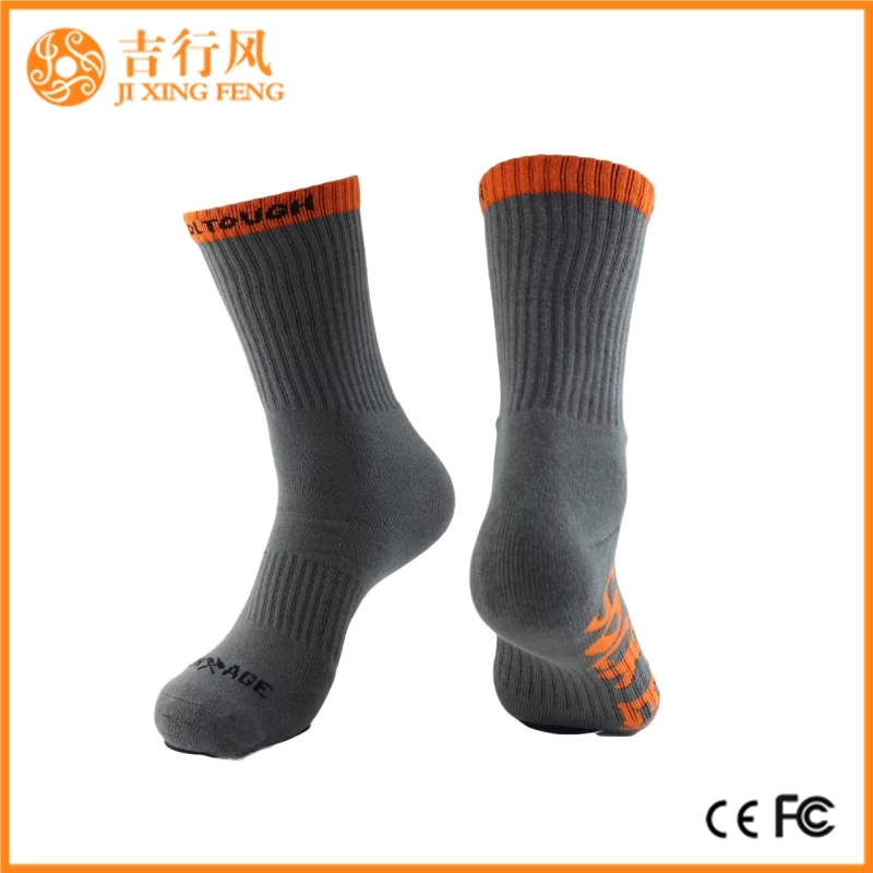 fabricants de chaussettes de basket-ball des hommes sportifs Chine coutume hommes chaussettes de sport élite