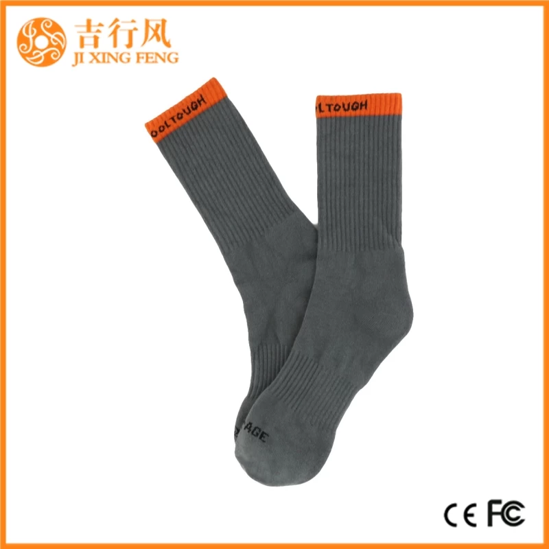 fabricants de chaussettes de basket-ball des hommes sportifs Chine coutume hommes chaussettes de sport élite