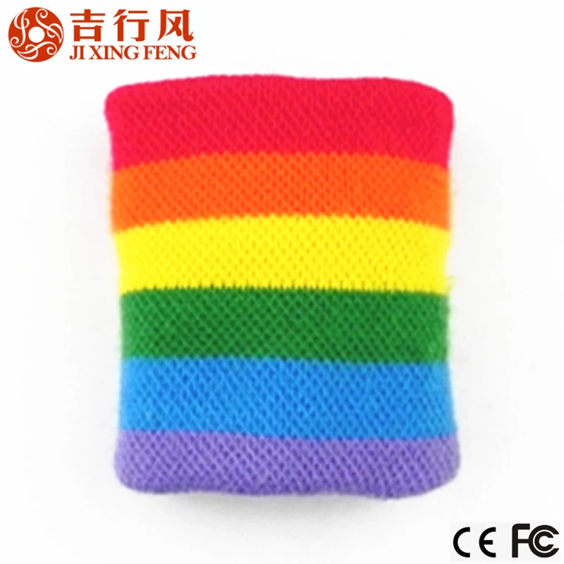 the most popular style of cotton striped colorful wristband,high quality and best price