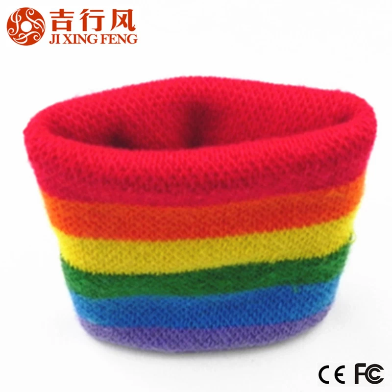 the most popular style of cotton striped colorful wristband,high quality and best price