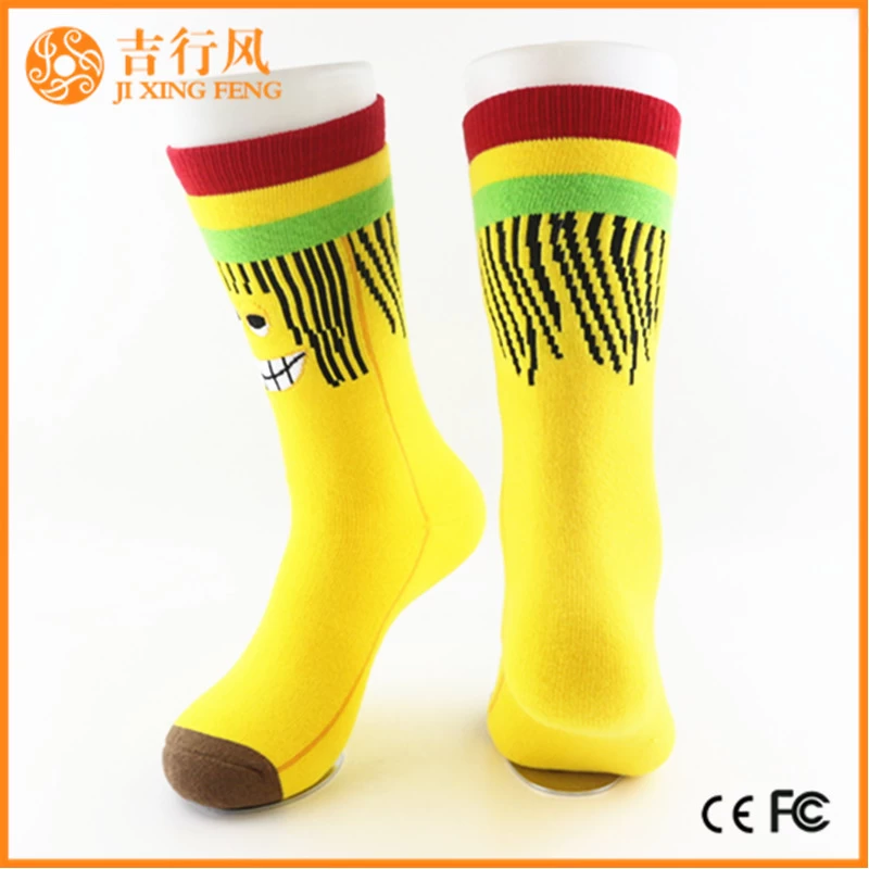 thick terry sport socks suppliers and manufacturers cute fashion cartoon socks China