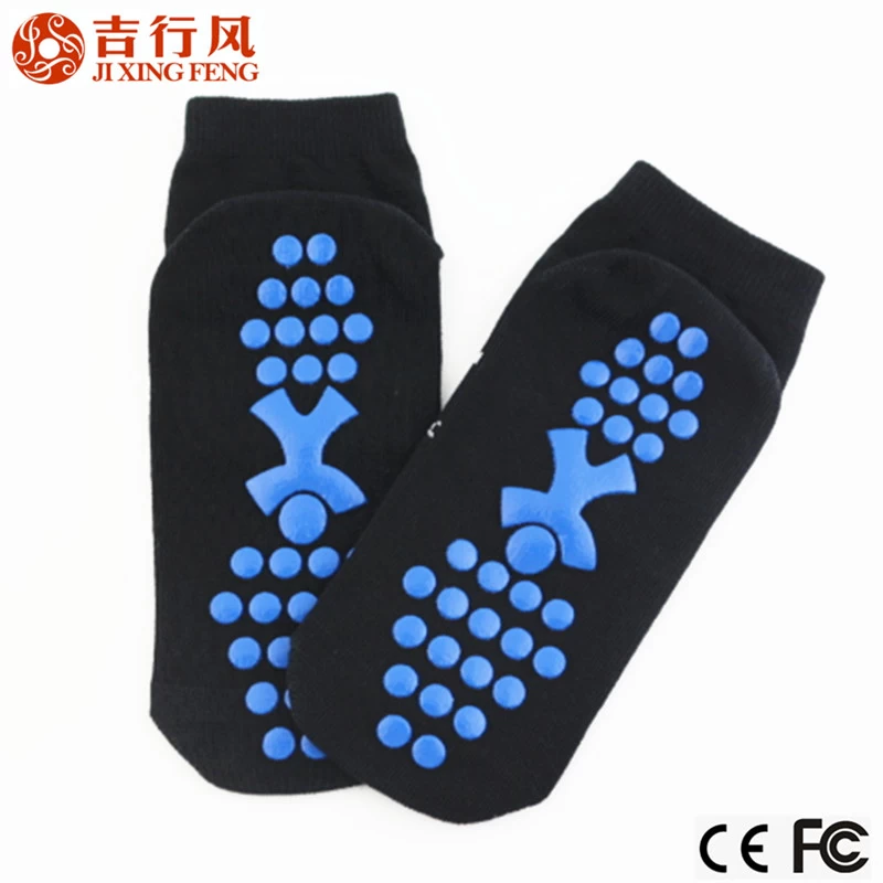 trampoline park anti slip cotton socks with human type, breathable, sweat-absorbent, OEM service