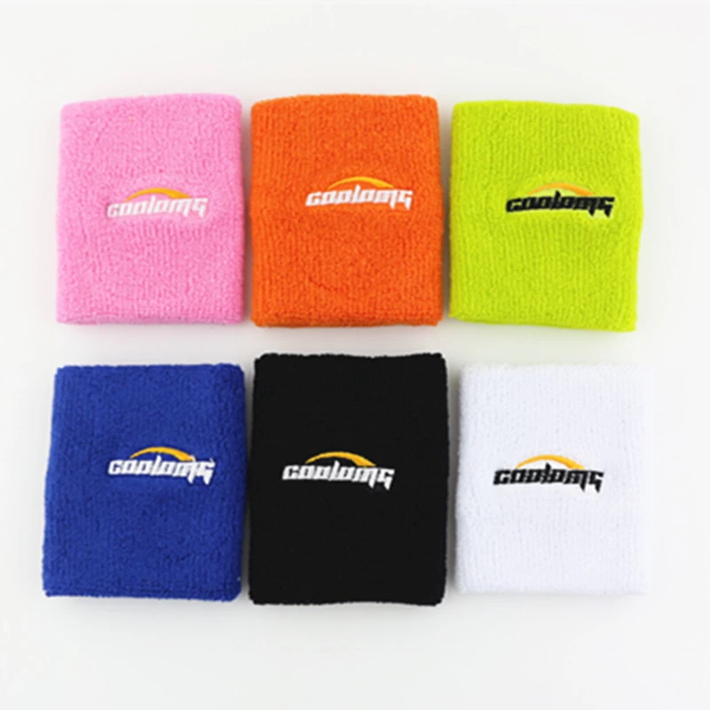 wholesale custom embroidery logo sport cotton wristband,made in China
