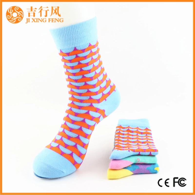 women colorful cotton socks manufacturers wholesale custom cute crew women socks