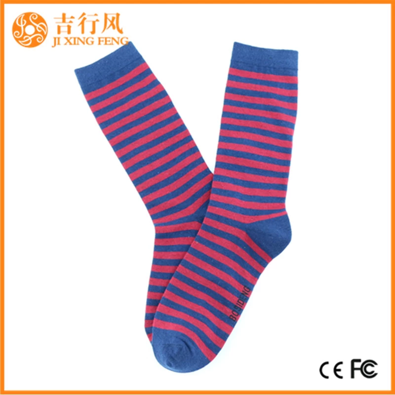 Frauen Streifen Socken Produzenten Großhandel Custom Stripe Baumwollsocken