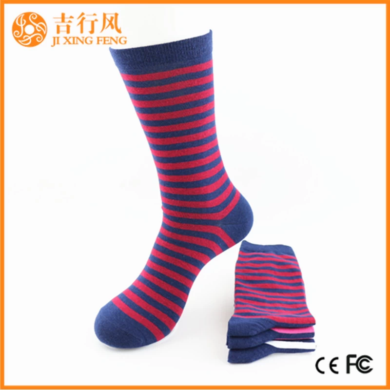 Frauen Streifen Socken Lieferanten Großhandel Custom Stripe langen Socken