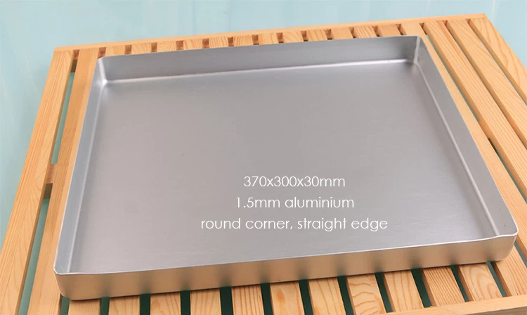 NUCU Artisan Professional - Bandeja de aluminio perforada para hornear con  labio, media hoja de 18 x 13 pulgadas, color plateado