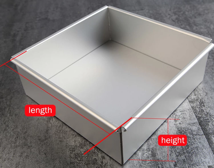 PME SQR144 Anodised Aluminium Square Cake Pan 14 x 14 x 4-Inch Deep ,  Silver : Amazon.co.uk: Home & Kitchen