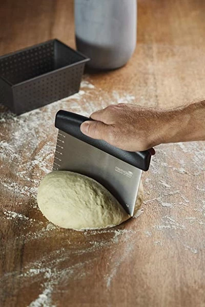 Dough Cutter Grattoir à pâte En acier inoxydable, Grattoir à pâte à spatule