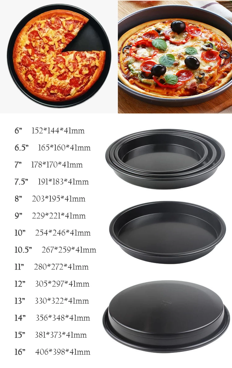 Buy Wholesale China Non-stick 9inch Deep Round Scratch Resistant Dish Metal  Baking Pizza Pan & Pizza Pan, Bakeware ,baking Molds,toast Pan at USD 0.68