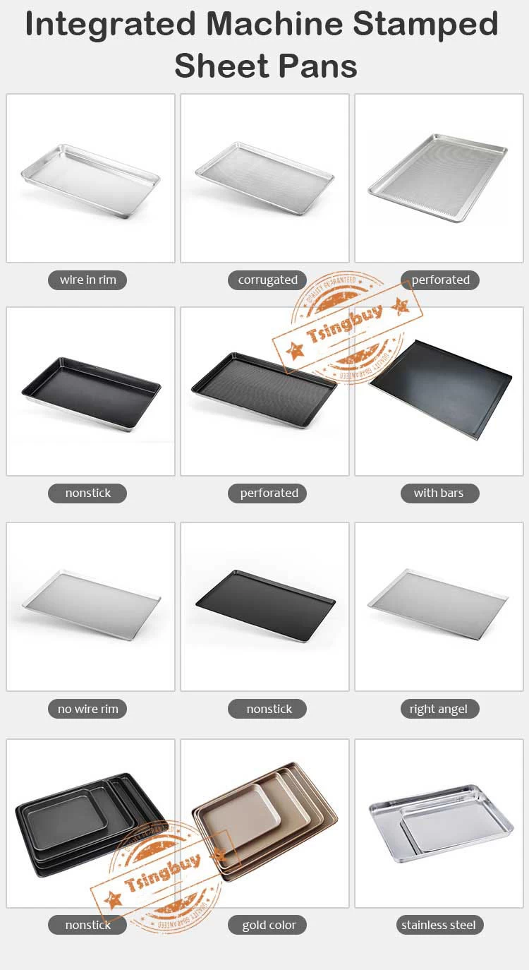 Bakery Bakeware 460*660mm 400*600mm Aluminium Rimmed Baking Tray