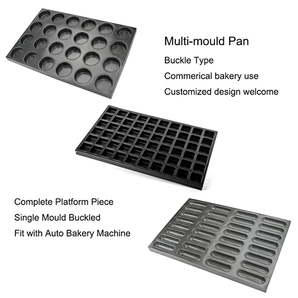 Rectangular Multi-mould Tray, alusteel cupcake mould factory