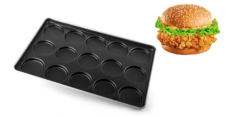 Hamburger bun pan manufacturer, muffin pan supplier, Mini Loaf Cup Tray  supplier