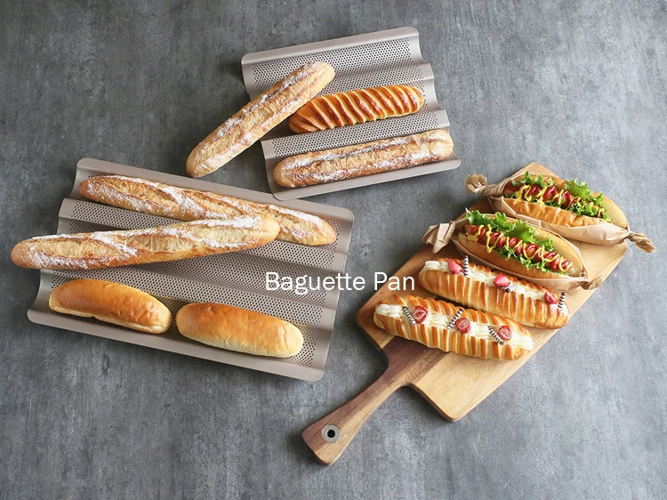 Silicone Baguette Pan, Heat Resistant French Bread Pan, Bpa-free