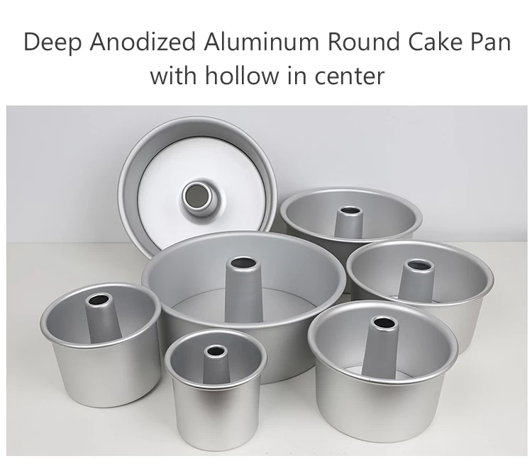 Cake Pan Removable Bottom, Aluminum Center Tube Pan