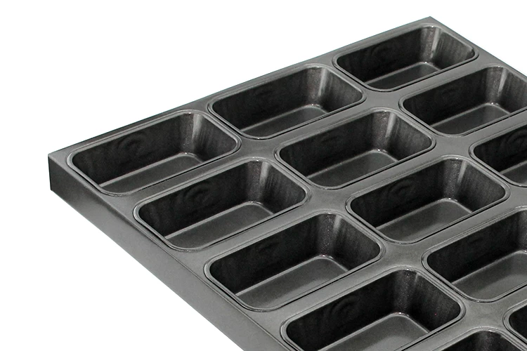 Rectangular Multi-mould Tray, alusteel cupcake mould factory