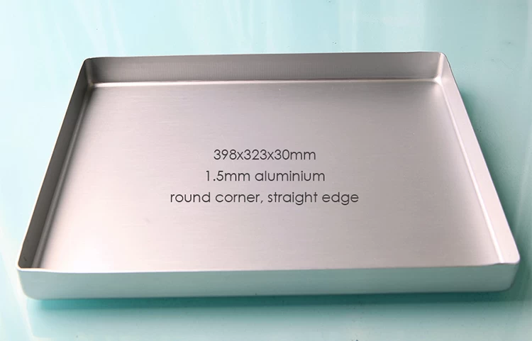 NUCU Artisan Professional - Bandeja de aluminio perforada para hornear con  labio, media hoja de 18 x 13 pulgadas, color plateado