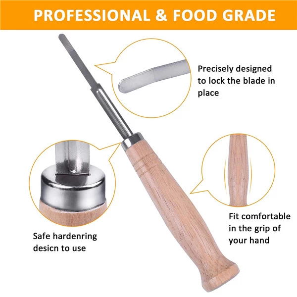 Buy Wholesale China High Quality Stainless Steel Bread Lame With Wooden  Handle, Arc Blade Lame, Dough Scoring Tool & Bread Lame at USD 1.3