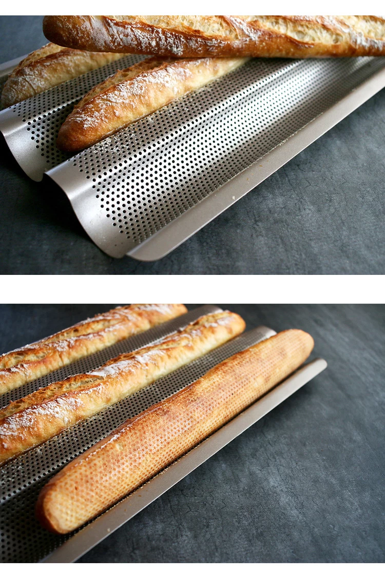 Silicone Loaf Pan Baking Pan Baking french Baguettes 4Hole