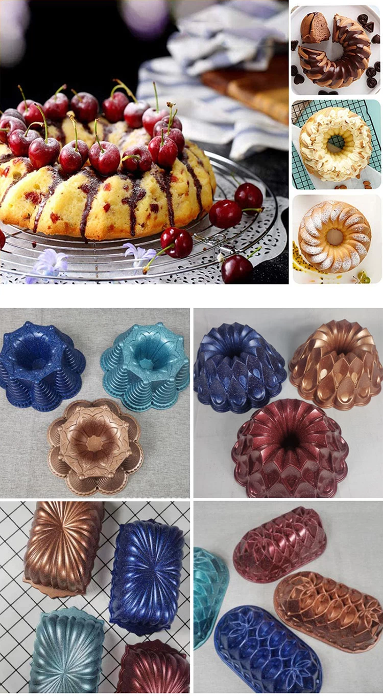 Stampo per Dolci Teglie Scanalate per Cottura Stampi per Torte a Ciambella  Bigné Pudding Stampo per Pane e Torte Pasticcini Spirale Stampo per Torta  Scanalata Antiaderente Stampo Gugelhopf Silicone : : Casa