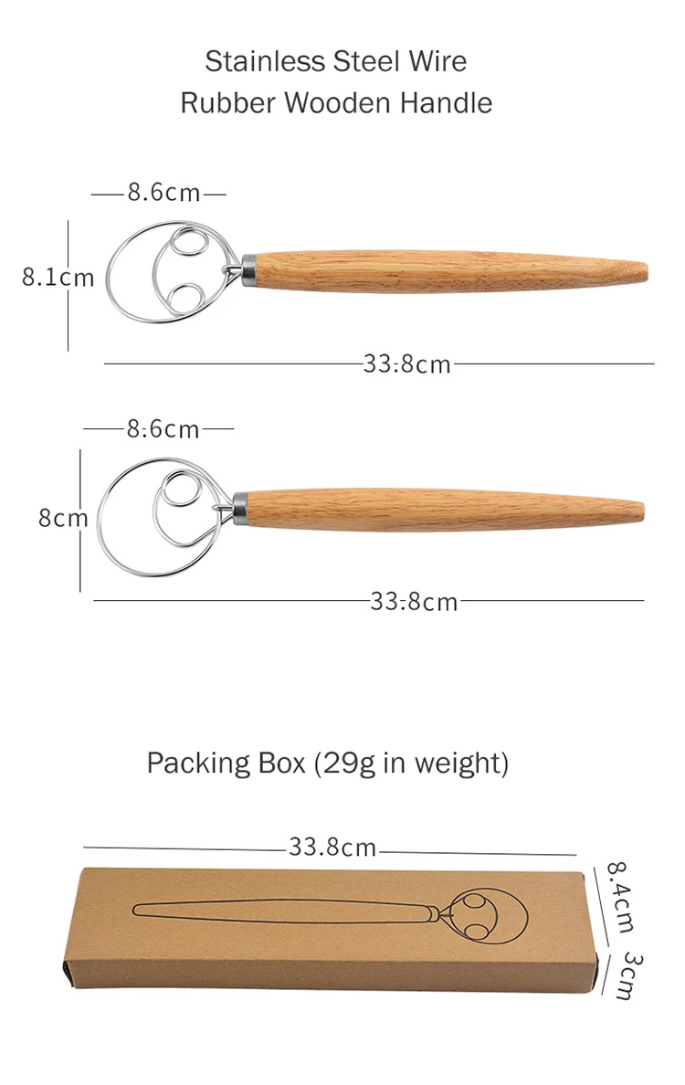 Frusta danese, 2 pezzi frusta per impasto danese, frusta olandese, frusta  per uovo, frusta per frusta in acciaio inox 304, filo in acciaio inox per  la produzione di pane : : Casa