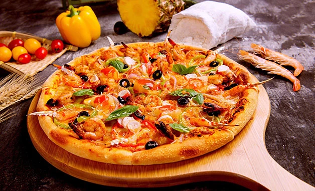 Pizza Service Board: leve o delicioso com a textura dos anos