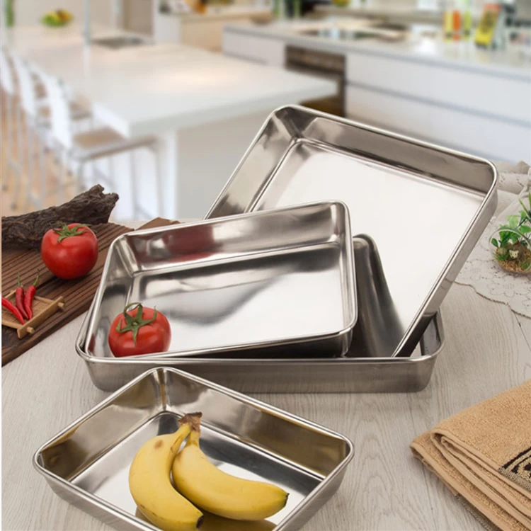 18*13inch Stainless steel baking tray hot selling in Amazon