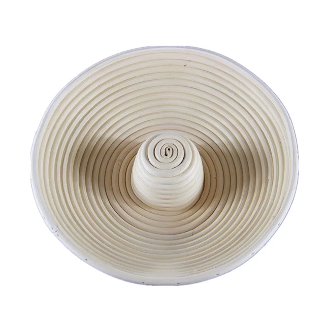 porcelana Cesta de banneton de levantamiento redondo de 29 cm * 6.5 cm 100% hecha a mano con mimbre natural fabricante