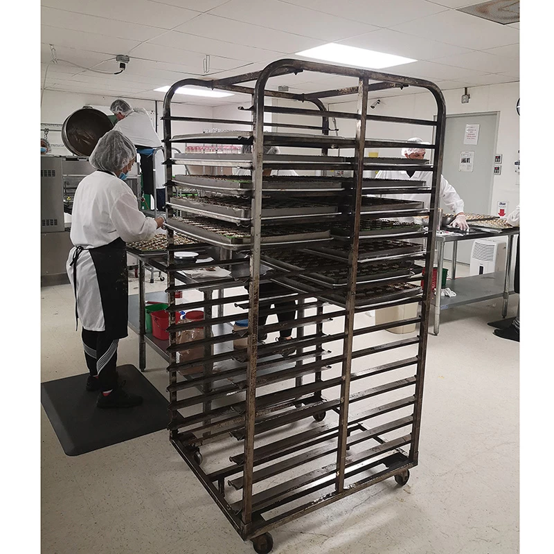 Detachable Bakery Trolley Bread Baking Tray Cooling Rack Trolley