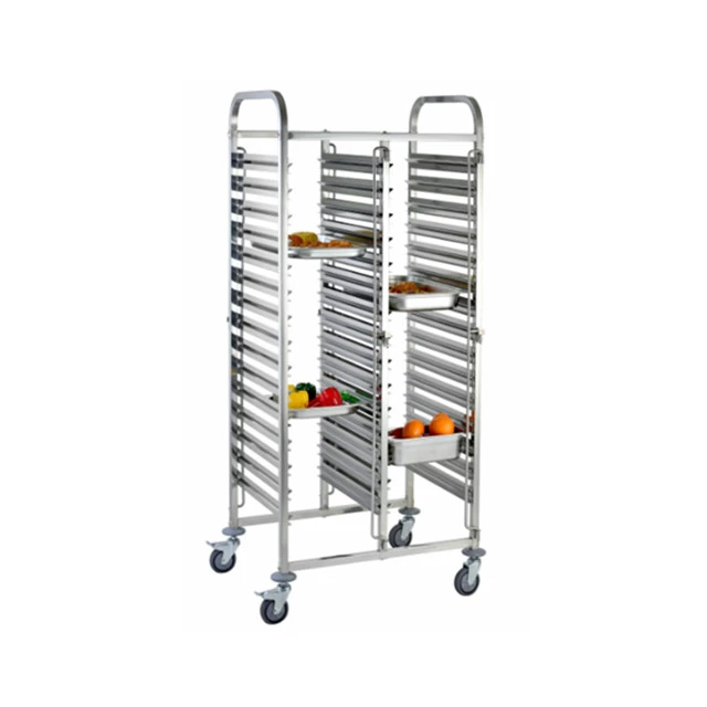 China 32 trays stainless steel trolley for commercial use manufacturer
