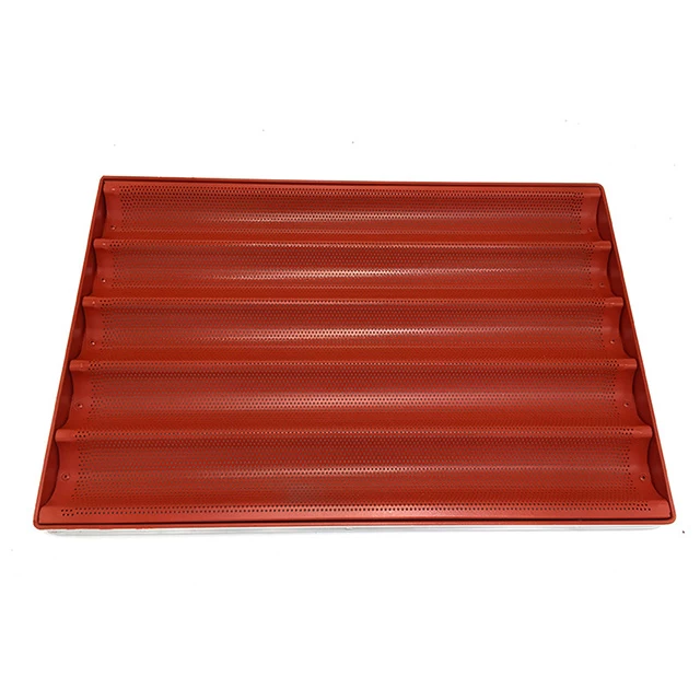 5 Rows Rubber Silicone Baguette Tray