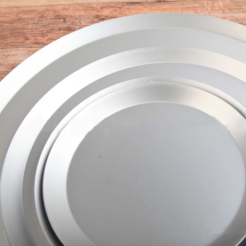 Round Anodized Aluminum Pizza Baking Tray Pan