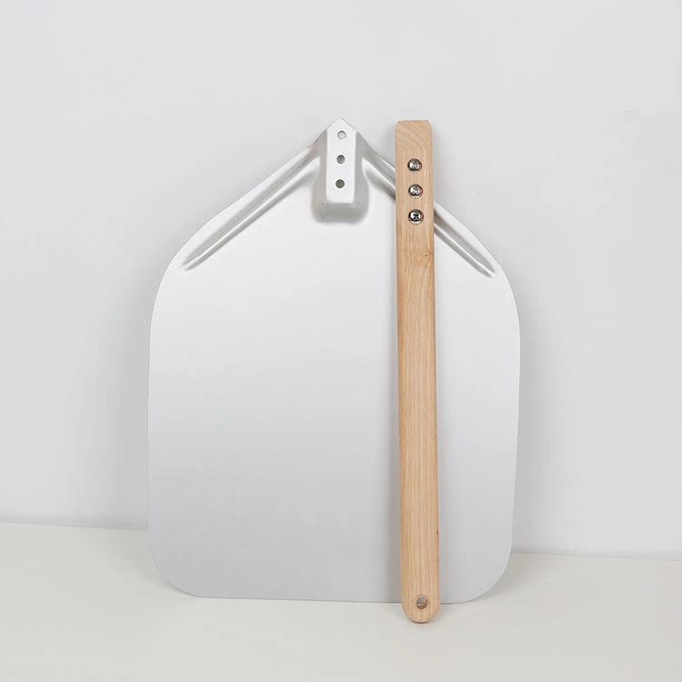 Aluminum Pizza Shovel with Detachable Wooden Handle