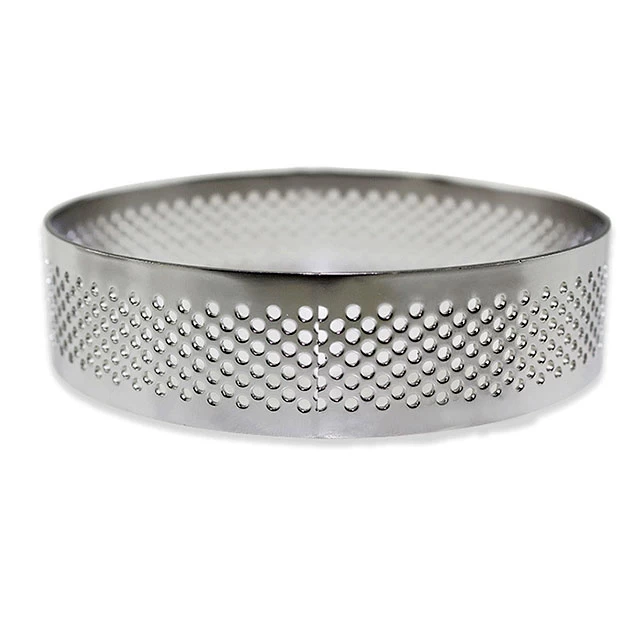 Tarta de anillo redondo perforado de acero inoxidable de tamaño personalizado de Amazon Hot Selling