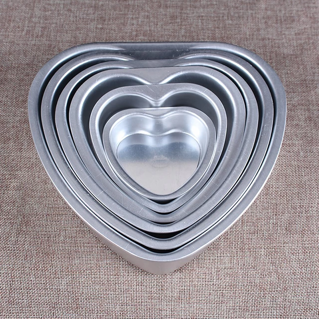 Molde de la torta en forma de corazón de aluminio caliente al por mayor de la fábrica