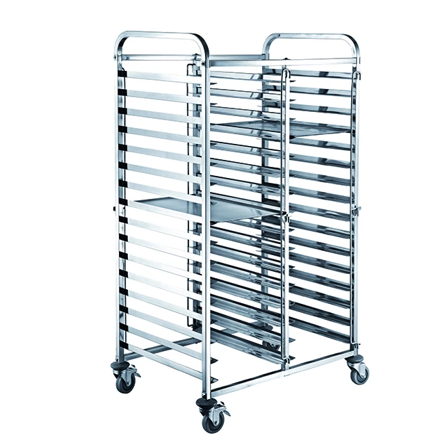 Factory customized Detachable stainless steel bakery trolley pan rack